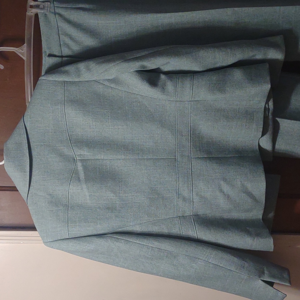 Women's Vintage Green Le Suit Set 80s Woven Size 10 - Picture 7 of 9